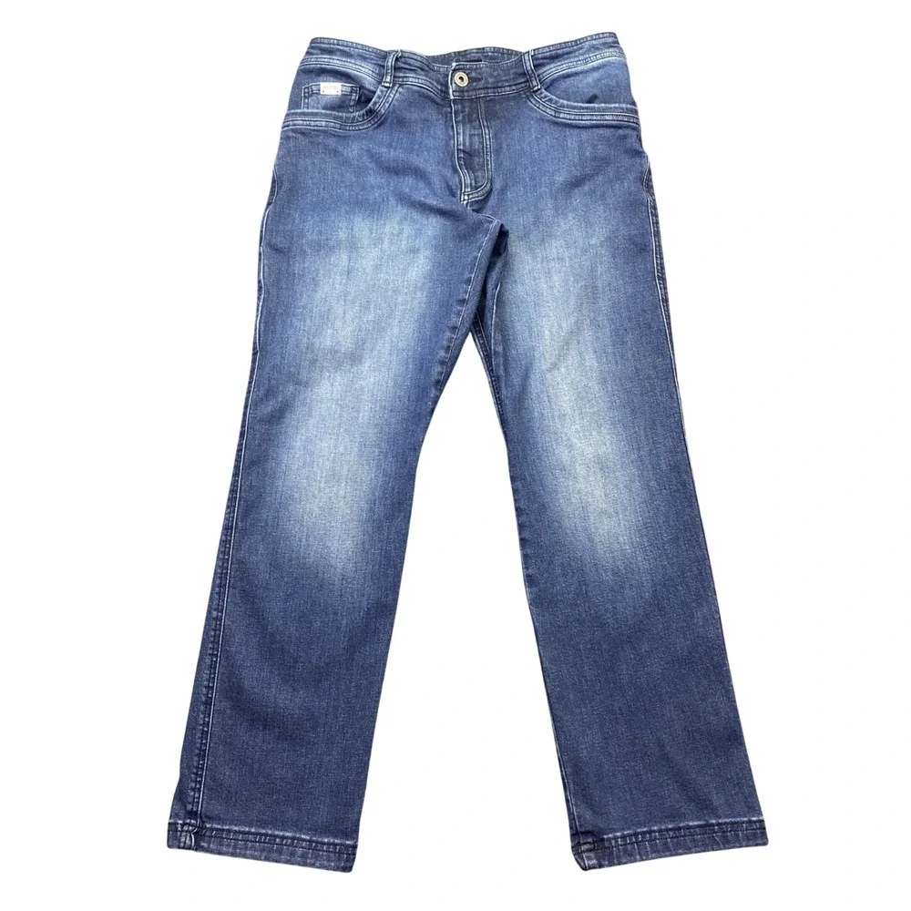 Kuhl Klassik Jean Mens Sz 36 Blue Indigo Straight Leg Outdoor Pants 5200‎